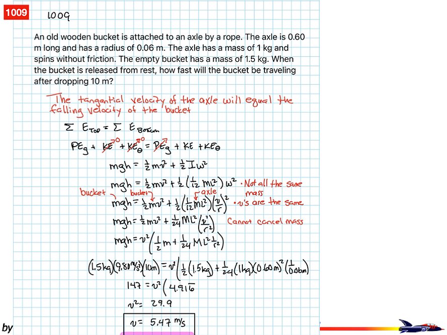 Rotational Energy and Momentum Answers.035