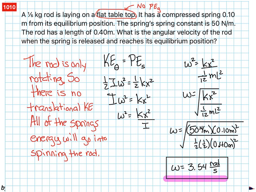 Rotational Energy and Momentum Answers.036