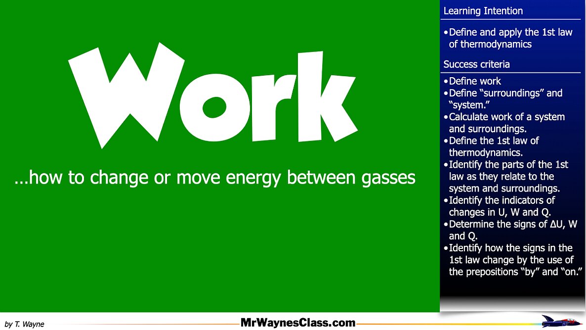 005 Thermo Work by a gasVersion 2025.009