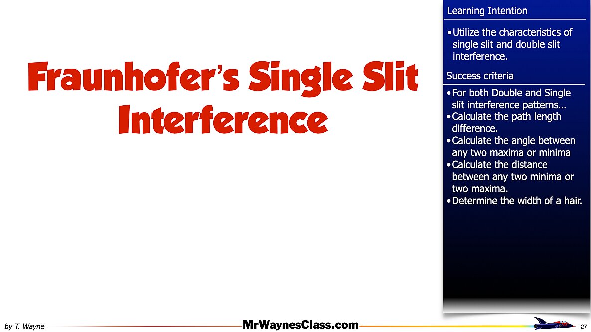 007 Wave - Interference Single Double Slit.027